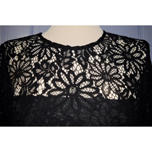 Nanette Lepore Black lace dress size 8 - Picture 6 of 9